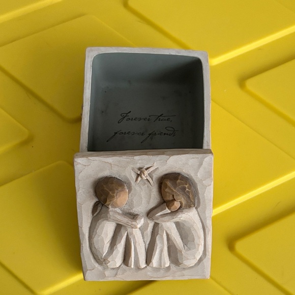 Willow Tree Friendship Box in Cream and Brown - Picture 2 of 4